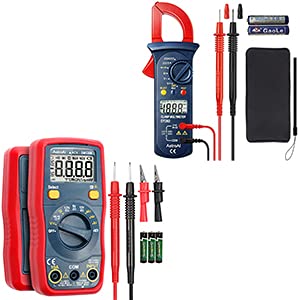 AstroAI Digital Multimeter & Clamp Meter Combo Set - 4000 Counts Multimeter With NCV Safety Feature