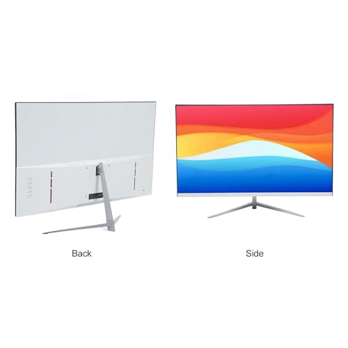 Image of Zunate 27 Inch FHD Monitor, 1080P Display 75Hz, Frameless Desktop Computer Monitor with HDMI VGA, 100 x 100mm VESA Mountable, 5ms Response Time (US Plug)