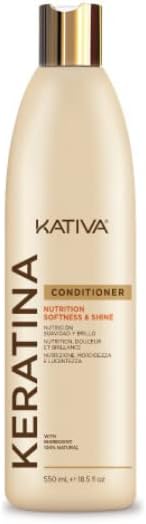 Keratina Balm 550 ml | Rebuilding, Softness and Shine | Hair Conditioner | With Hydrolyzed Keratin and Ceramides | Damaged Hair