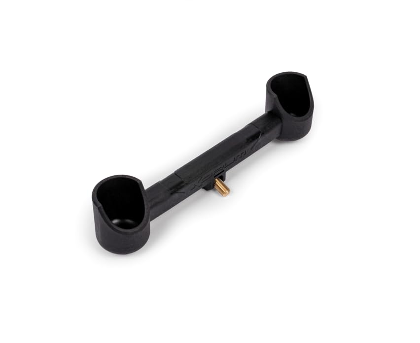 Korum Adjustable Butt Cup Buzz Bar | Ideal for Fishing Rods High | Holds Rod Butt Securely | Adjustable Angle | Rubber Locking Gromit | Drainage Holes | Strong Brass Thread | Code K0360088