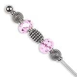 Luxury Enhancer Draw Tool (Pink Ball), Cigar Holder, Cigar Poker, Cigar Nubber, Cigar Punch,Jewelry Cigar Stick Accessory for The Cigar Smoker (Pink)