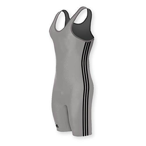 Tenue de lutte adidas AS maillot de corps gris et noir