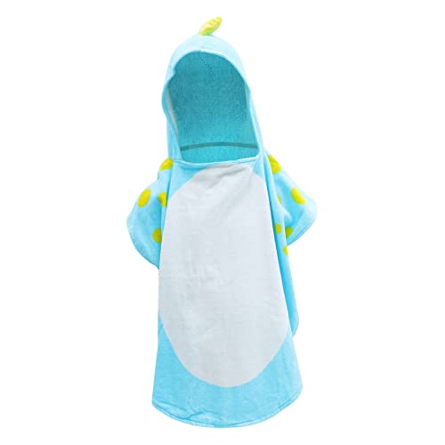SUPVOX Cute Dinosaur Hooded Baby Bath Towel Ultra Absorbent Shower Towel for Boys Girls for Everyday Use