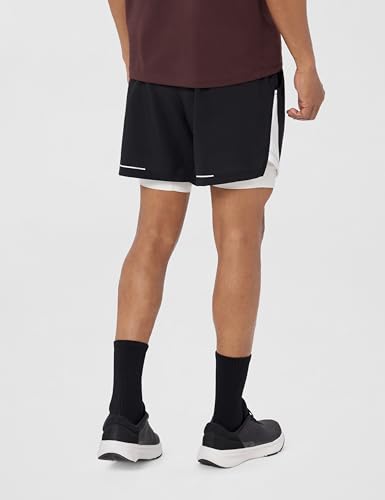 Image of FUAARK 2 in 1 Compression Shorts for Men for Gym, Sports, Running & Cycling Activities with Pocket
