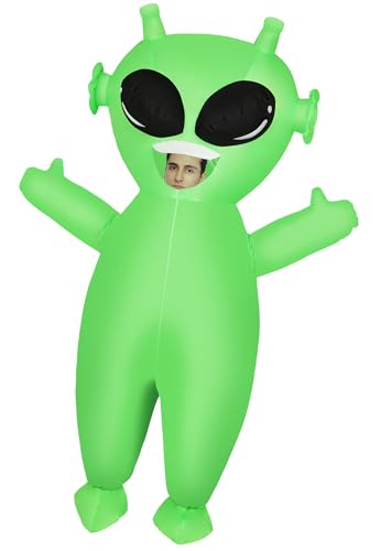 NISUNS Alien Costume Inflatable Costume for Adult Funny Halloween Costumes Blow up Cosplay Costume (Adult)