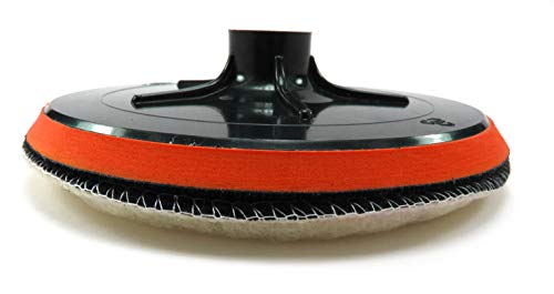 Elitexion 7 Inches Backing Plate For Polishing Buffering Soft Wool With Hook And Loop Pad - 5/8 Inch Tpi Spindle #TOP2