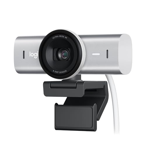 Logitech MX Brio ウェブカメラ 3840 x 2160 ピクセル USB 3.2 Gen 1 (3.1 Gen、W128844548 (ピクセル USB 3.2 Gen 1 (3.1 Gen 1) グレー)（Amazon）
