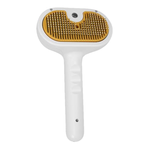 Cepillo de vapor para gatos con botón de expulsión automática de pelo suelto