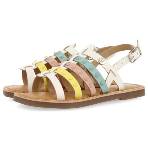 Sandales Beynac en cuir véritable de style romain pour fille et garçon