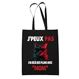 Tote bag Chat lunette (ceylan)