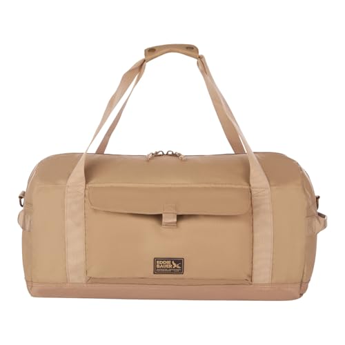 Eddie Bauer Bygone Duffel | Travel | Weekend Bag | Lightweight | Durable | 40L | Rugged Polyester/Nylon | U-Shaped Main Compartment | Dark Khaki
