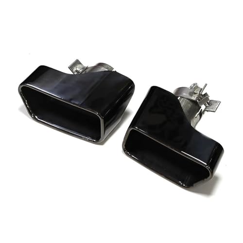 Tuyau d'échappement sport carré pour BMW F13 640d 535d Black A