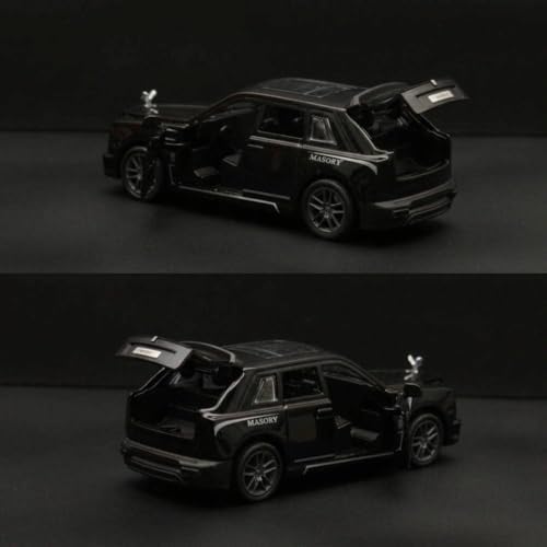 Image of SHAKTISM Rolls Royce Die-cast Model Car, 1:32 Scale, Pull Back Action, Opening Doors, for Boys, Girls & Collectors (Black-Diecast Metal Car)