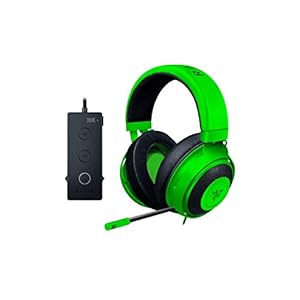 RAZER KRAKEN TOURNAMENT EDITIE: THX Ruimtelijke Audio – Pas audio- en microfoonbediening aan – Koelende oorkussens met gel-doordrenkte oorkussens -gamingheadset Werkt met pc, PS4, Xbox One, Switch en mobiele apparaten – Groen