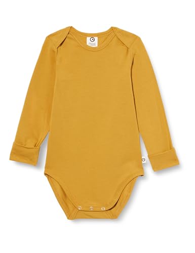 Müsli by Green Cotton Unisex Baby Cozy me l/s Body Base Layer, Mustard, 92