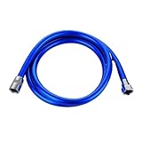 Flexo Ducha Manguera de ducha 1,5 m, manguera Universal plomería alta presión PVC, Flexible, antibobinado, GI/2, accesorios baño, ud(Blue)
