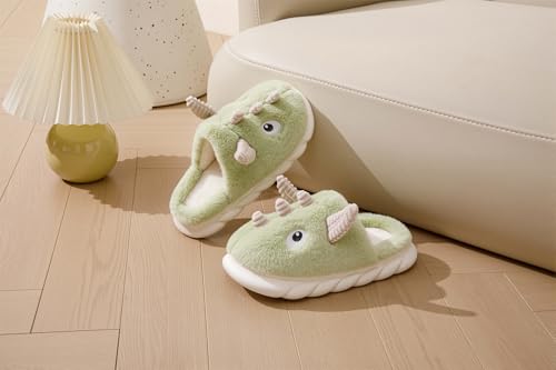 Women's Pig & Cow Animal Slippers - Soft Plush Cotton Winter Warm House Shoes2