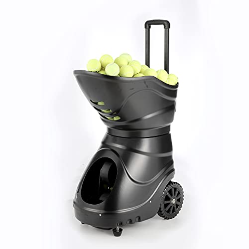 SIBOASI Sports T1600 Tennis Ball Machine Portable Automatic Ball Launcher Tennis Practice Equipment Intermediate Tennis Trainer with Lithium Battery