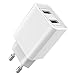 Produktbild USB Ladegerät Mehrfach, USB Adapter Steckdose, 2 Ports USB Stecker Steckdose, 2.4A USB Netzteil, Netzteile fã¼r Handys Auto ID Netzteil USB/Ladegerät USB Schnellladegerät für Samsung/iPhone/iPad