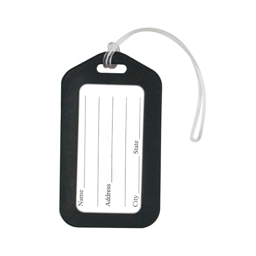 Image of Storite Pack of 100 Luggage Tags, Smart Tag for Travel suitcases (Black) | Smart Tags for Travel suitcases, School Bags for Easily Identification of Bags