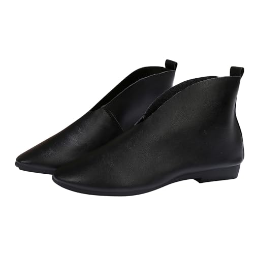 Bottines Chelsea plates bout pointu femme noir taille 37 EU