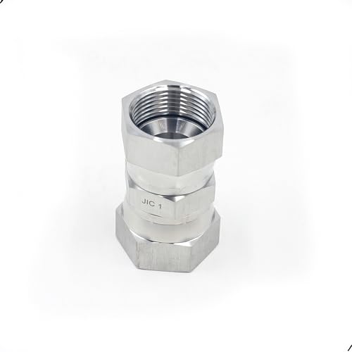 Image of HFS(R) 1 inch Female JIC Swivel x 1 inch Female JIC Swivel Nut Union Stainless Steel 304