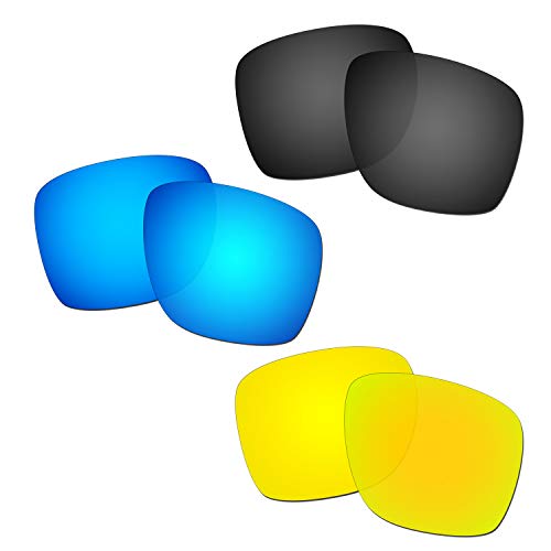 Lentille de rechange Oakley Sliver XL pour lunettes de soleil en bleu noir et or