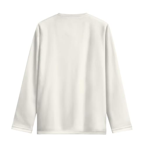 Long Sleeve Shirts for Teen Girls Vintage Crewneck Pullover Tops Fall Winter Outfits Breathable T-shirts Size 3-162