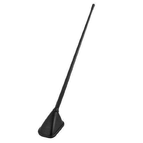 Antena de coche decorativa negra de 37cm con varilla y base adhesiva para techo