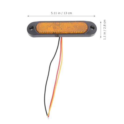 Feu de stop clignotant jaune Healvian 27 LED sécurité remorque - 3