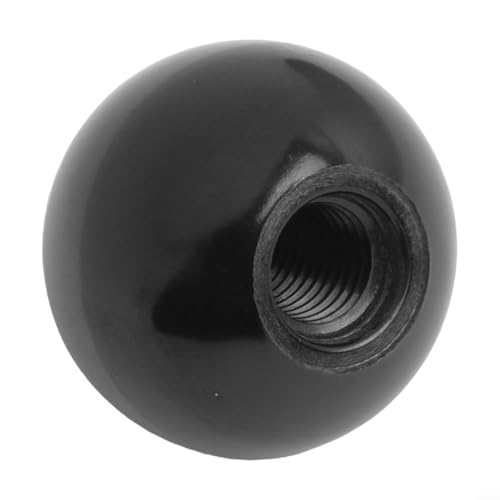 Handle Ball Nut for Machine Tools, Threaded Fastening Knob with Iron Core and Handle – Industrial Fastener for Lathe, Woodworking & Mechanical Equipment(M12-40bakelite black)