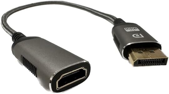 Lazos DisplayPort to HDMI Adapter 11.8 inches (30 cm) 1 Case 10 Pack L-AHD30