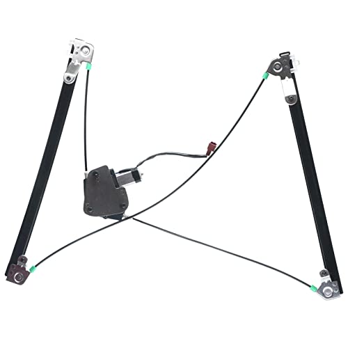 YHTAUTO Front Driver Side Power Window Regulator with 2-Pin Motor Assembly for Chrysler Town and Country & Dodge Caravan/Grand Caravan & Plymouth Voyager/Grand Voyager 1996-2000
