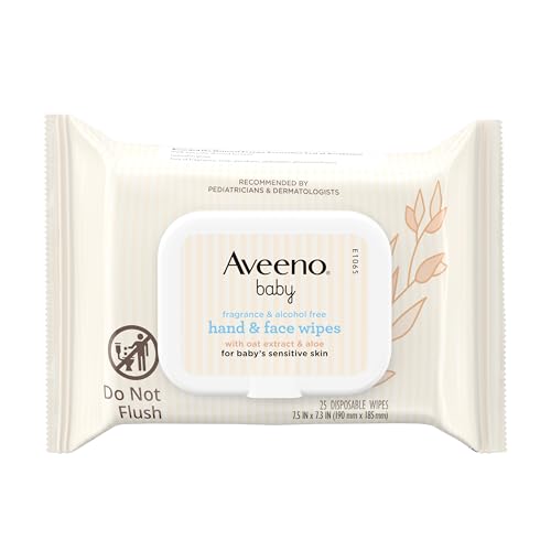 Aveeno Baby Fragrance-Free Hand & Face Wipes with...