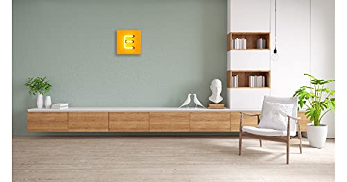 Décoration murale salon avec le tableau effet néon lettre E - 5