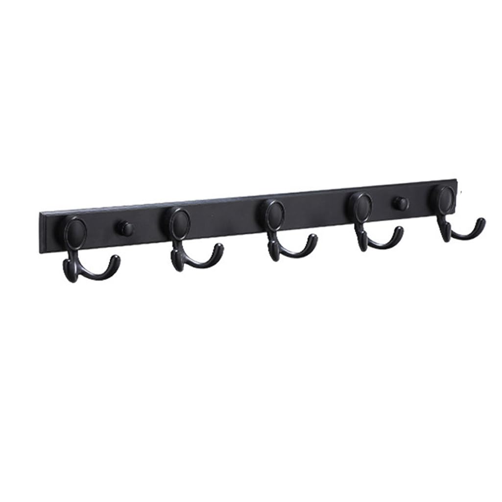 ZHOUXIAO Vintage Metal Coat Rack Wall Mounted with Hooks, Antique Heavy Duty Coat Hook Rail, Hat Robe and Towel Hooks Rack for Bathroom, Entryway, Mudroom 7hook