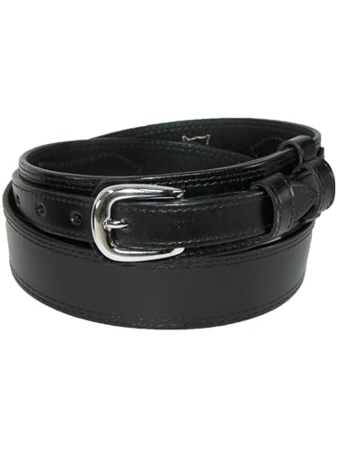 CTM Men's Leather Removable Buckle Ranger Belt4