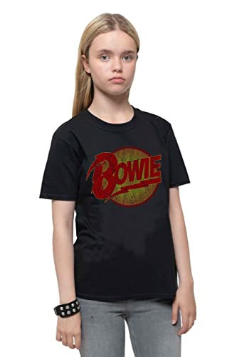 David Bowie 'Diamond Dogs Logo' (Black) Kids T-Shirt (5-6 Years)