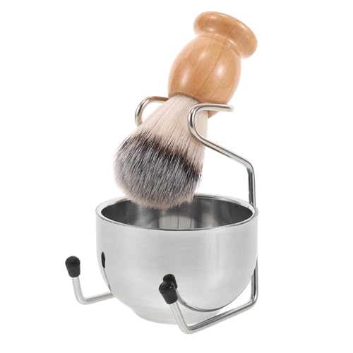 Healeved Afeitar Para Hombre Con Cuenco De Acero Inoxidable Brocha De Afeitar Y Cepillo Para Barba Kit De Cuidado Personal Multifuncional Para Húmedo