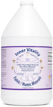 Inner Vitality Fulvic Humic Mineral Blend Trace Elements Vitamins and Amino Acids Morningstar Minerals (1 Gallon)