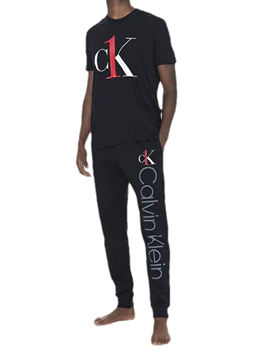 Logo graphic loungewear Calvin Klein, Calvin Klein Underwear, Calça moletom, GG, Algodão