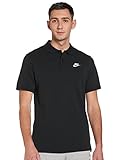Two-button closure NIKE M NSW CE Polo Matchup Pq Polo Shirt, Hombre, Black/White, M