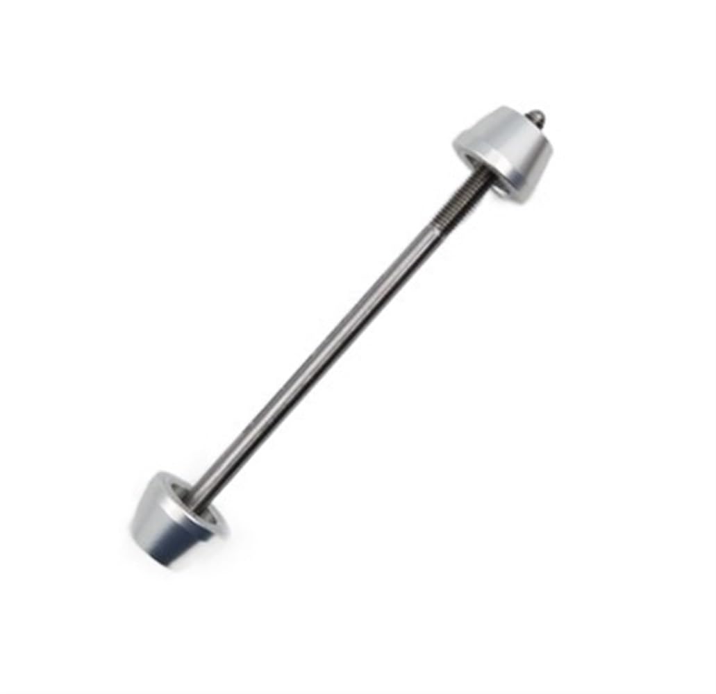 Fahrrad Schnellspanner TP Line for Vorder- und Hinterradnabe, Achsenzentrum aus Titanlegierung, langsame Freigabestange, 74-112 mm Achse Schnellspanner Fahrrad(Front Silver)