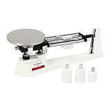 JayHumphrey Three Beams Scale with Stainless Steel Weighing Platter and 3 Weights 2610g Capacity 0.1g Accuracy Lab Scale Mechanical Balance Scale for Industrial Agriculture WeighingSilver,1