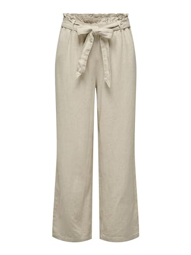 Pantalon en lin femme léger taille mi-haute chic JDY Say MW