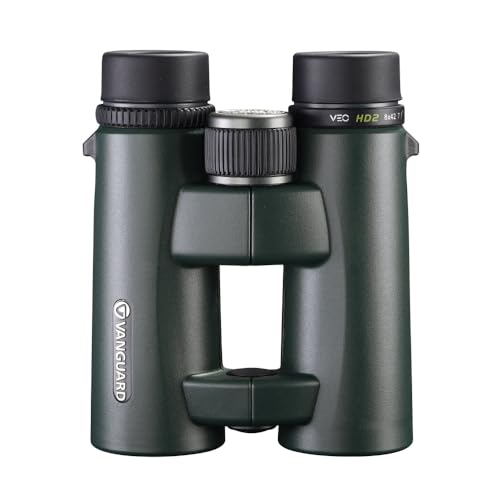 Image of Vanguard VEO HD2 8X42 Binocular (8420) I Composite Carbon Fibre Material, Hoya (ED) Glasses, Waterproof and Fog Proof I Neck Strap I Soft Bag, Black