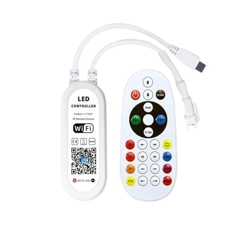 Controlador LED WS2812B con sincronización Tuya WiFi y mando para gestión de 200 píxeles