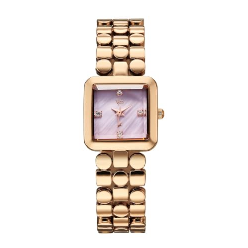Image of Fastrack Vyb 6.0 Iconiquē Quartz Lilac Mother of Pearl Shaped Dial Women's Watch | Stainless Steel Strap Material | Watches for Women Analog | Girl's Analog Watches - FV60083WM01