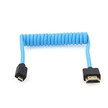 8K Micro HDMI to HDMI 2.1 Cable, High Speed Digital Video Cord Compatible with Blackmagic Pocket Cinema Camera, ATOMOS Ninja V, Portkeys Monitor, PS5, HDTV and HDMI Splitter