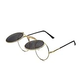 ★ LEUTE GEEIGNET: Doppelter Linsenkreis Geeignet brille für Männer und Frauen, Jugendliche, Jugendliche, Kinder und Kinder. Wenn Sie attraktiver und auffälliger sein möchten, müssen Sie es nur haben.